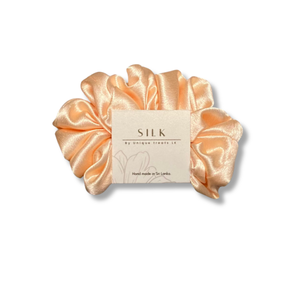 Peach Yellow Scrunchie