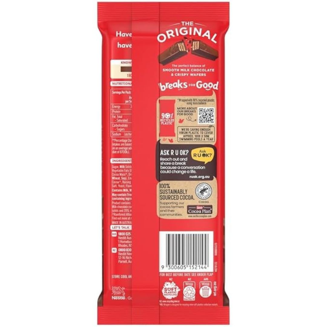 KitKat Milk Chocolate Bar 160g Uk - Image 2