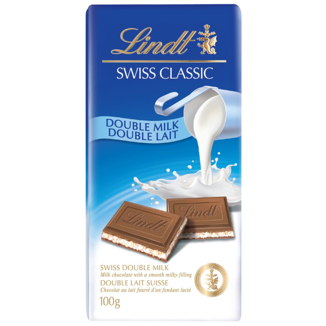Lindt Swiss Classic With Smooth Milky Filling Chocolate 100g