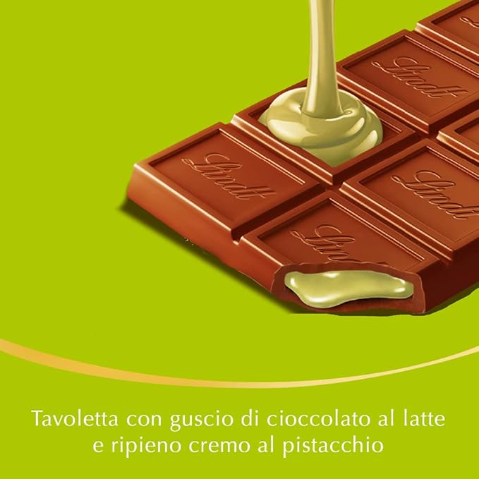 Lindt Chocolate Pistachio 100g Bar Italy - Image 2
