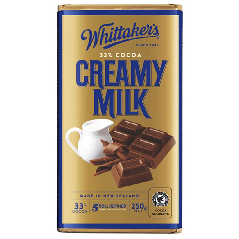 Whittakers Chocolate Block Creamy Milk 200g