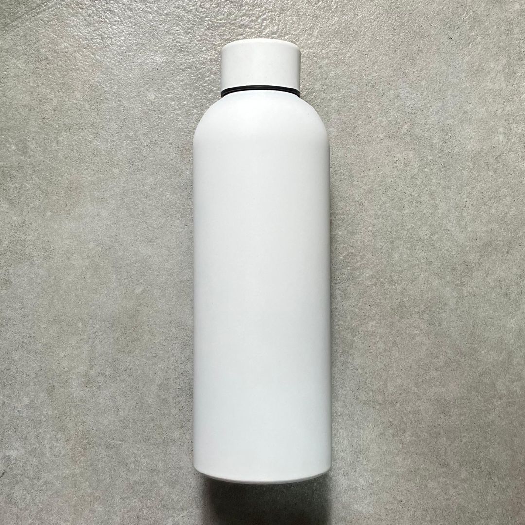 White insulated bottle 500ml