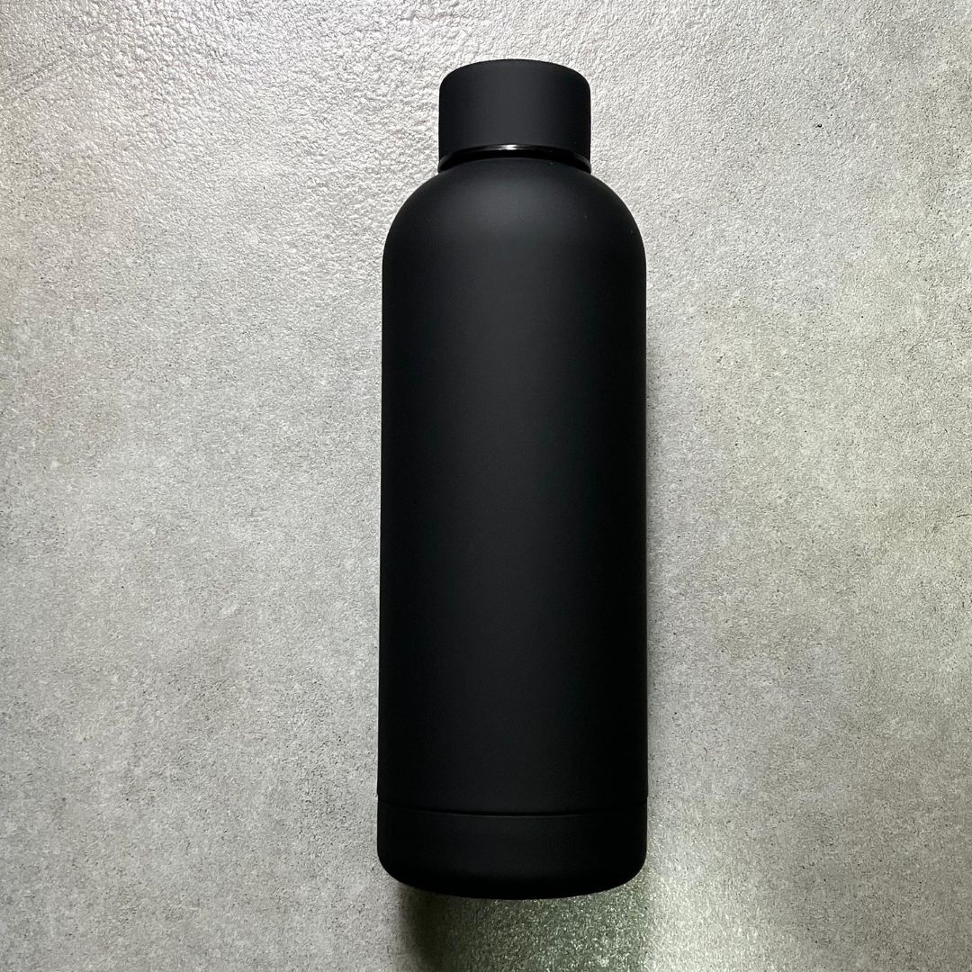Black insulated bottle 500ml