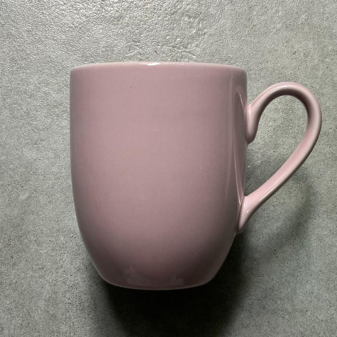 Light purple porcelain mug